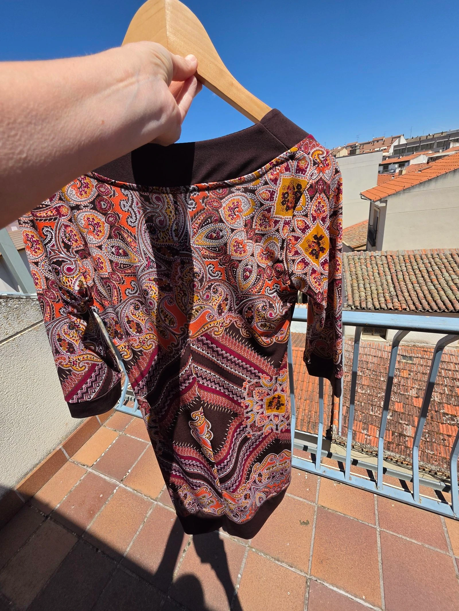 Antea dress with brown print size 40 – photo 2